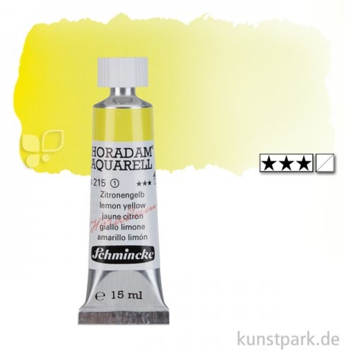 Schmincke HORADAM Aquarellfarben Tube 15 ml | 215 Zitronengelb