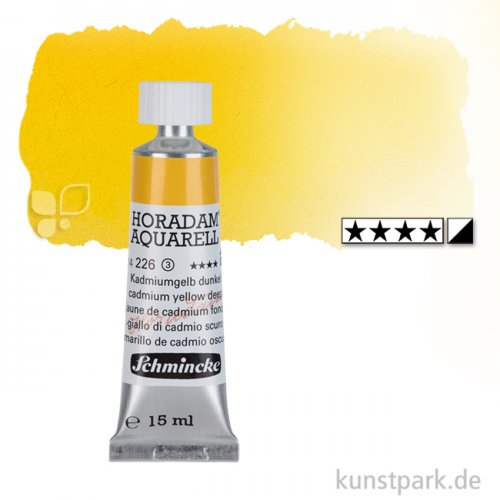 Schmincke HORADAM Aquarellfarben Tube 15 ml | 226 Kadmiumgelb dunkel