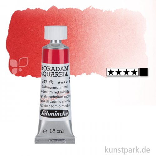 Schmincke HORADAM Aquarellfarben Tube 15 ml | 347 Kadmiumrot mittel