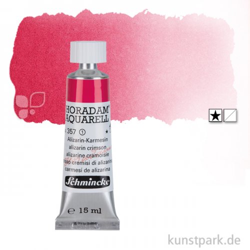 Schmincke HORADAM Aquarellfarben Tube 15 ml | 357 Alizarin-Karmesin