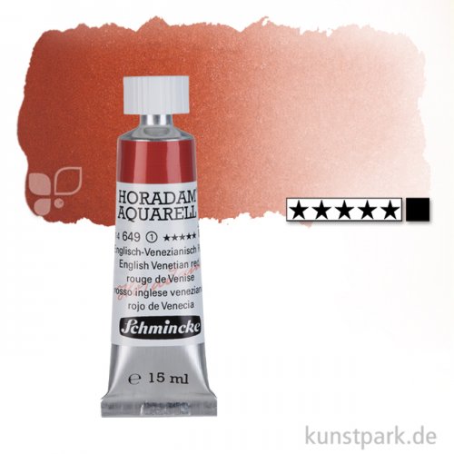 Schmincke HORADAM Aquarellfarben Tube 15 ml | 649 Englisch-Venezian Rot