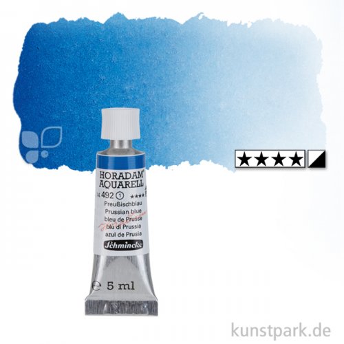 Schmincke HORADAM Aquarellfarben Tube 5 ml | 492 Preußischblau