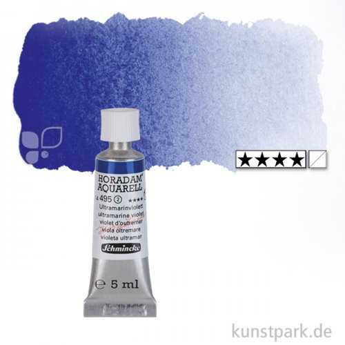 Schmincke HORADAM Aquarellfarben Tube 5 ml | 495 Ultramarinviolett