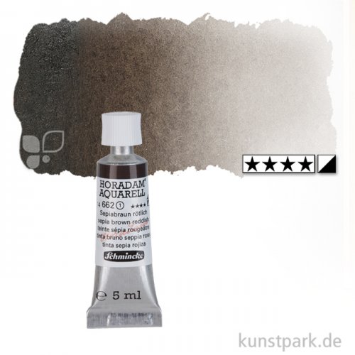 Schmincke HORADAM Aquarellfarben Tube 5 ml | 662 Sepiabraun coloriert