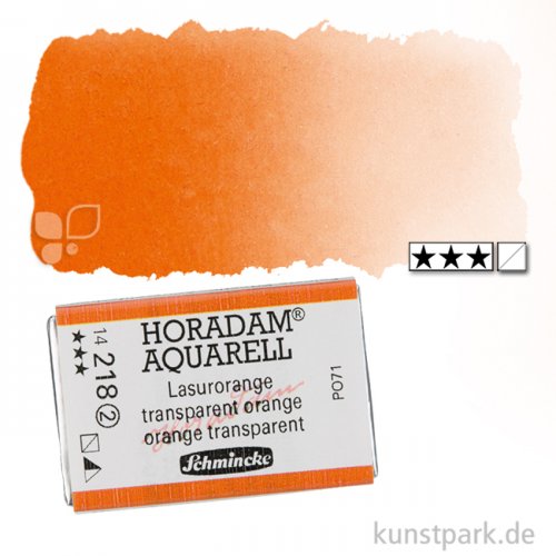 Schmincke HORADAM Aquarellfarben 1/1 Napf | 218 Lasurorange