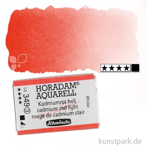 Schmincke HORADAM Aquarellfarben 1/1 Napf | 349 Kadmiumrot hell