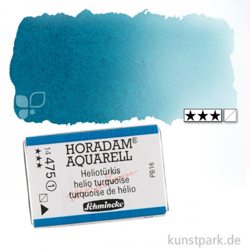 Schmincke HORADAM Aquarellfarben 1/1 Napf | 475 Heliotürkis