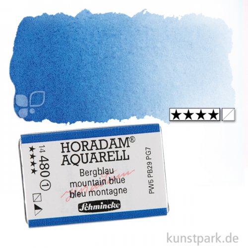 Schmincke HORADAM Aquarellfarben 1/1 Napf | 480 Bergblau