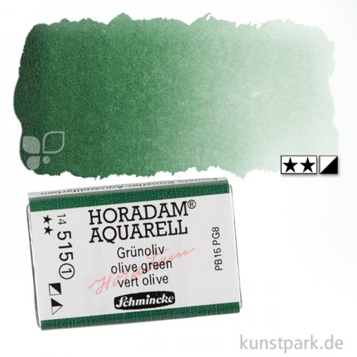 Schmincke HORADAM Aquarellfarben 1/1 Napf | 515 Grünoliv