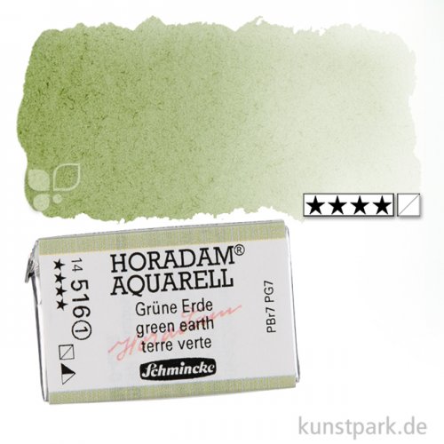 Schmincke HORADAM Aquarellfarben 1/1 Napf | 516 Grüne Erde
