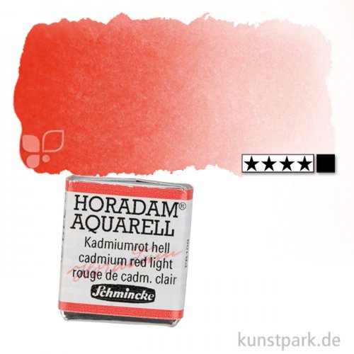 Schmincke HORADAM Aquarellfarben 1/2 Napf | 349 Kadmiumrot hell