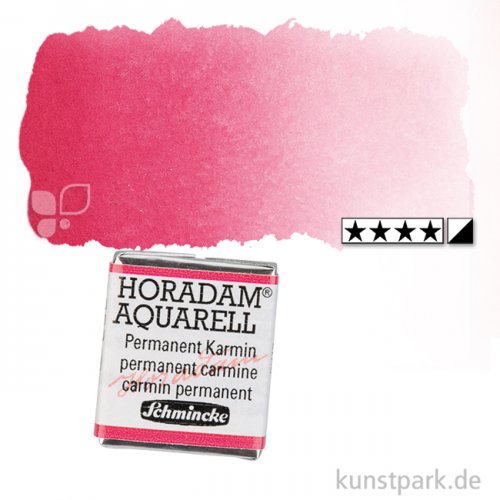 Schmincke HORADAM Aquarellfarben 1/2 Napf | 353 Permanent Karmin