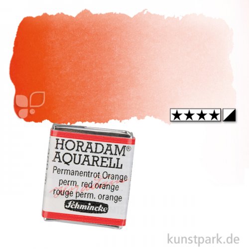 Schmincke HORADAM Aquarellfarben 1/2 Napf | 360 Permanentrot orange