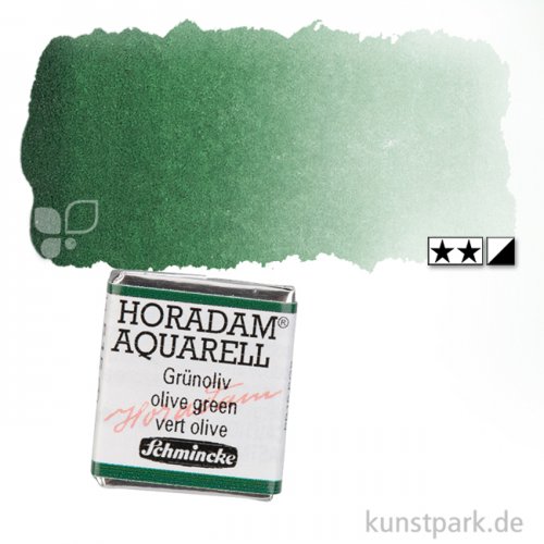 Schmincke HORADAM Aquarellfarben 1/2 Napf | 515 Grünoliv