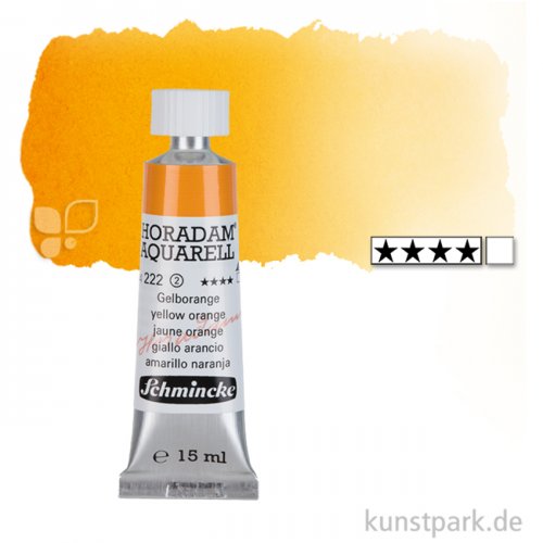 Schmincke HORADAM Aquarellfarben Tube 15 ml | 222 Gelborange