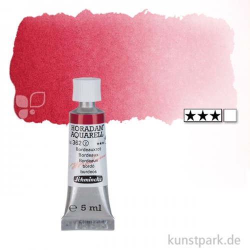 Schmincke HORADAM Aquarellfarben Tube 5 ml | 362 Bordeauxrot