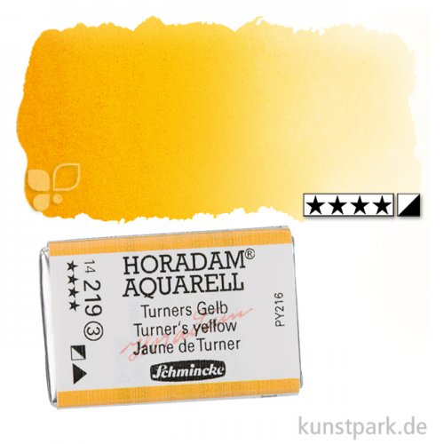 Schmincke HORADAM Aquarellfarben 1/1 Napf | 219 Turners Gelb