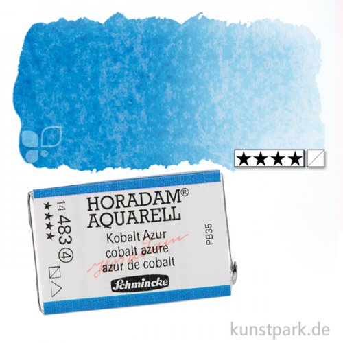Schmincke HORADAM Aquarellfarben 1/1 Napf | 483 Kobalt Azur