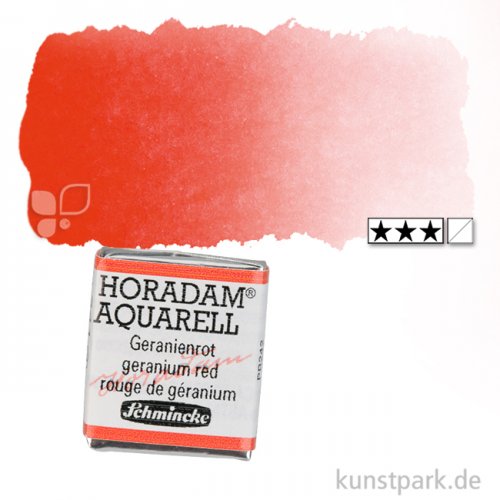Schmincke HORADAM Aquarellfarben 1/2 Napf | 341 Geranienrot