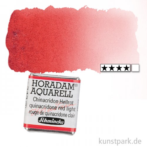 Schmincke HORADAM Aquarellfarben 1/2 Napf | 343 Chinacridon Hellrot