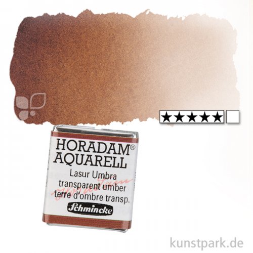 Schmincke HORADAM Aquarellfarben 1/2 Napf | 671 Lasur Umbra