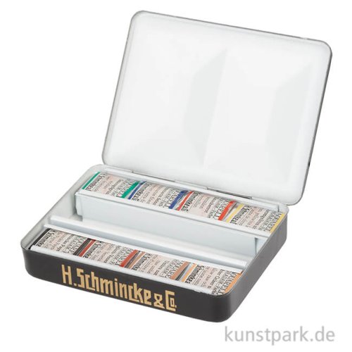 Schmincke HORADAM Aquarellkasten Retro, Mini, 8 x 1/2 Näpfchen
