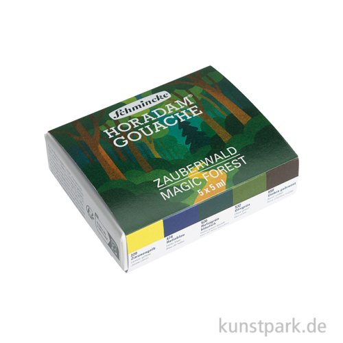 Schmincke HORADAM Gouache Kartonset, Zauberwald, 5 x 5 ml
