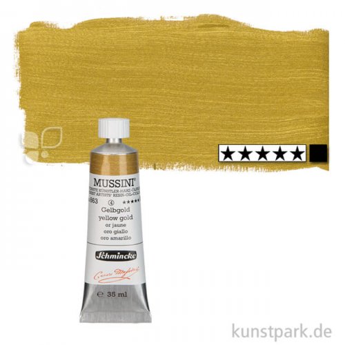 Schmincke MUSSINI Gold 35 ml Tube | 863 Gelbgold