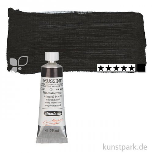 Schmincke MUSSINI Ölfarben 35 ml | 783 Mineralschwarz