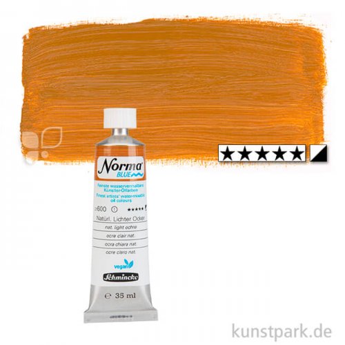 Schmincke NORMA Blue - wasservermalbare Ölfarbe, 35 ml Tube | Natürl. Lichter Ocker