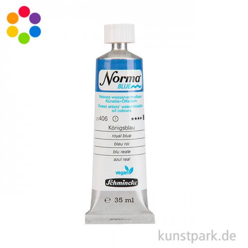 Schmincke NORMA Blue - wasservermalbare Ölfarbe, 35 ml
