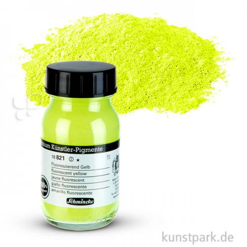 Schmincke Pigmente Fluoreszierend 100 ml Einzelfarbe | Gelb