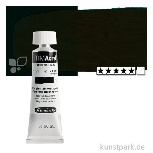 Schmincke PRIMAcryl Acrylfarben 60 ml | 791 Perylen Schwarzgrün