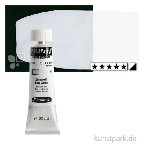 Schmincke PRIMAcryl Acrylfarben 60 ml | 100 Zinkweiss
