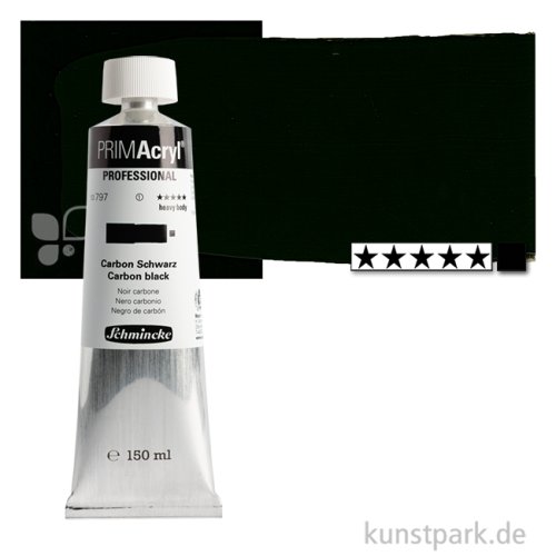 Schmincke PRIMAcryl Acrylfarben 150 ml | 797 Carbon Schwarz