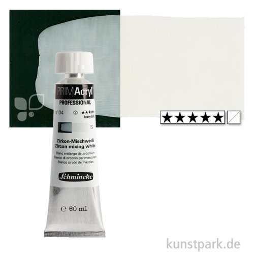 Schmincke PRIMAcryl Acrylfarben 60 ml | 104 Zirkon-Mischweiß