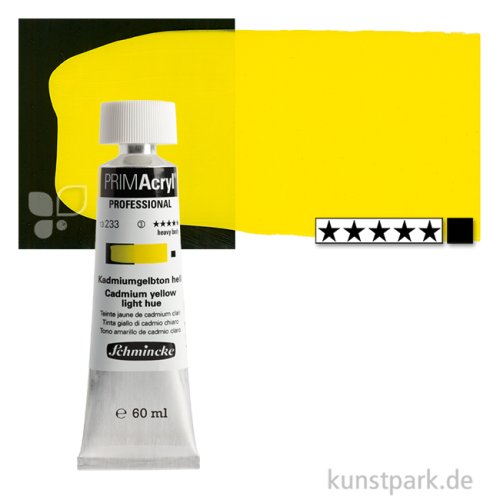 Schmincke PRIMAcryl Acrylfarben 60 ml | 233 Kadmiumgelbton hell