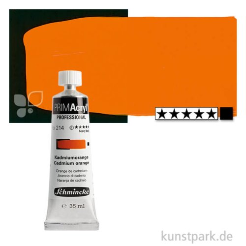 Schmincke PRIMAcryl Acrylfarben 35 ml | 214 Kadmiumorange