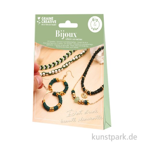 Schmuck Bastelset - Jade, Grün, Gold