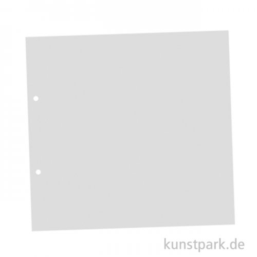 Scrapbook Karton Einlagen - Weiß, 31x32,5cm, 4-fach gelocht, 15 Stk