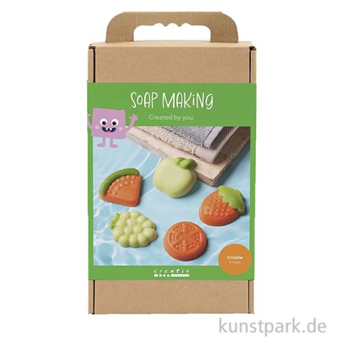 Seifengießen Set - Früchte, Grün, Orange