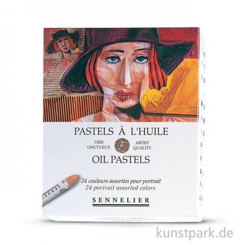 Sennelier feinste Ölpastellstifte - Portrait-Set mit 24 Stiften