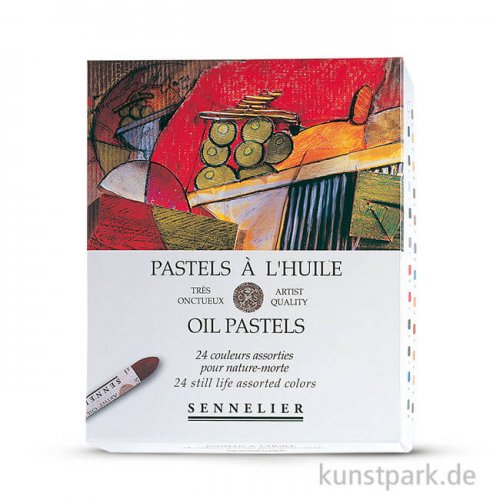 Sennelier feinste Ölpastellstifte - Stillleben-Set mit 24 Stiften