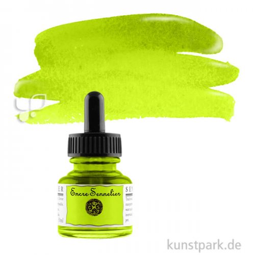 Sennelier Schellacktusche 30 ml | 871 Gelbgrün