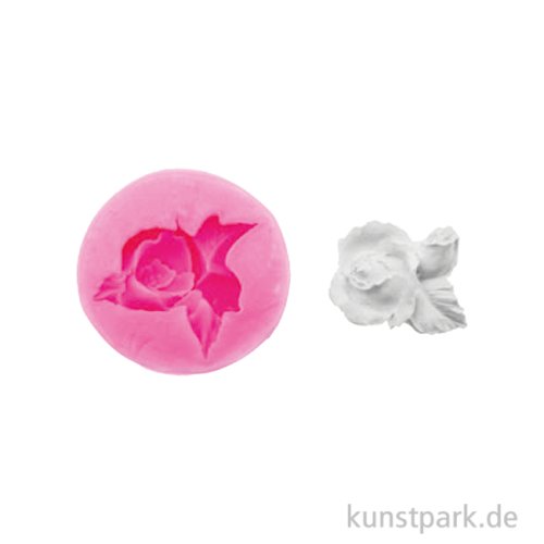 Silikon Gießform - Rosen, 3,5 x 4,5 x 1,8 cm