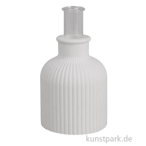 Silikon Gießform - Vase geriffelt, Durchmesser 8,3 cm, Höhe 9,5 cm