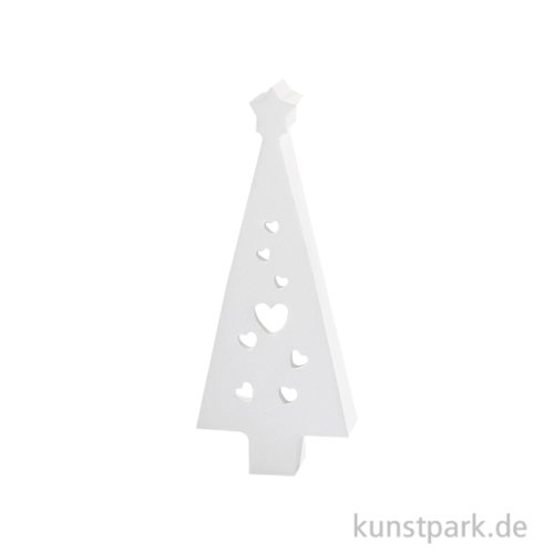 Silikonform Tannenbaum, Herz, 12,5 x 5 x 2 cm
