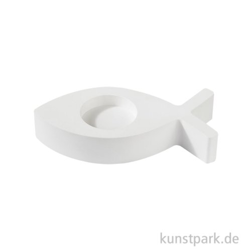 Silikonform Teelichthalter Fisch, 13,5 x 6,3 x 2,5 cm