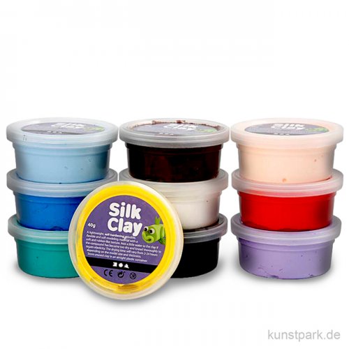 Silk Clay - Modelliermasse, Basic Set 1, 10x40 g