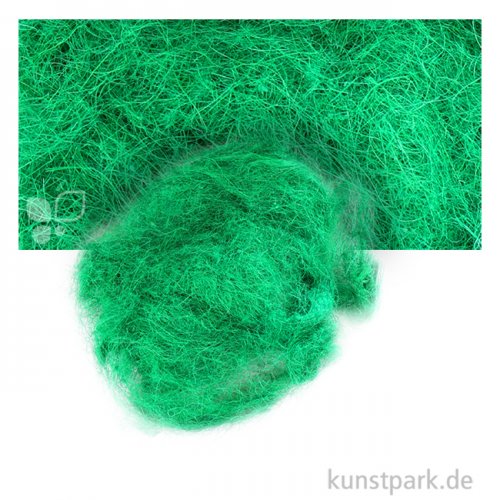 Sisalwolle 50 g Einzelfarbe | Dunkelgrün